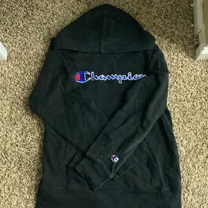 Black champion hoodie